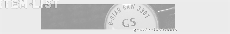 G-STARiW[X^[jFUNSITE wG-STAR RAW LOVERSx